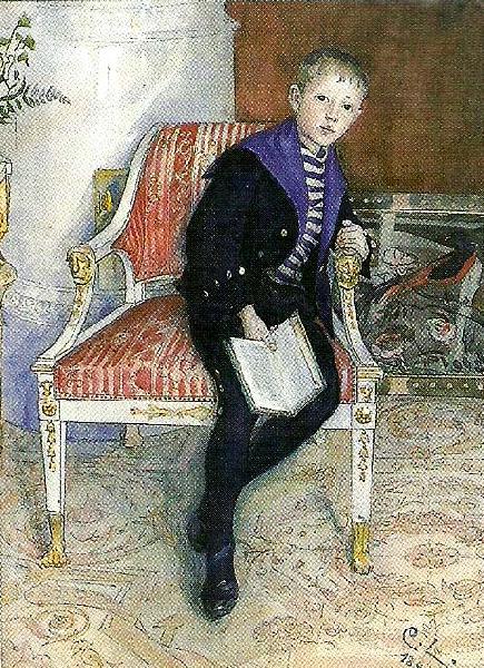 Carl Larsson portratt av vult och ulla France oil painting art